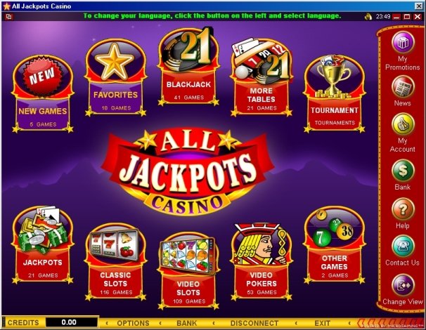 All Jackpots Microgaming Casino
