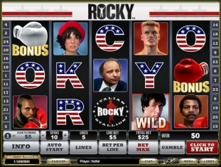 Click to Play Rocky bonus slot